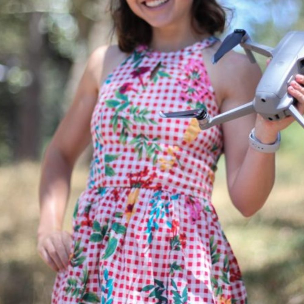 Smak Parlour Red Gingham Dress XS - Picture 3 of 9